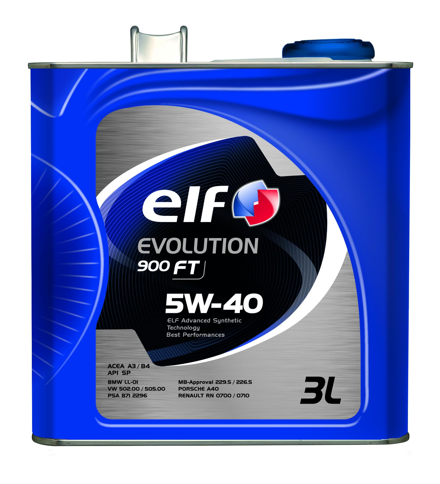 

ELF EVOLUTION 900 FT 5W-40 Повністю синтетична моторна олива, 3 л