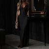 Fashion Wind Sexy V-neck Brace Open Back Sheath Dress Backless Suspender Sexy Dress