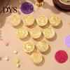 Vintage Wax Seal Stamp 10 Pcs Head Replacements, Flower Pattern Sealing Retro Brass Heads for Envelope, Invitations, Wedding, Gift Packing,