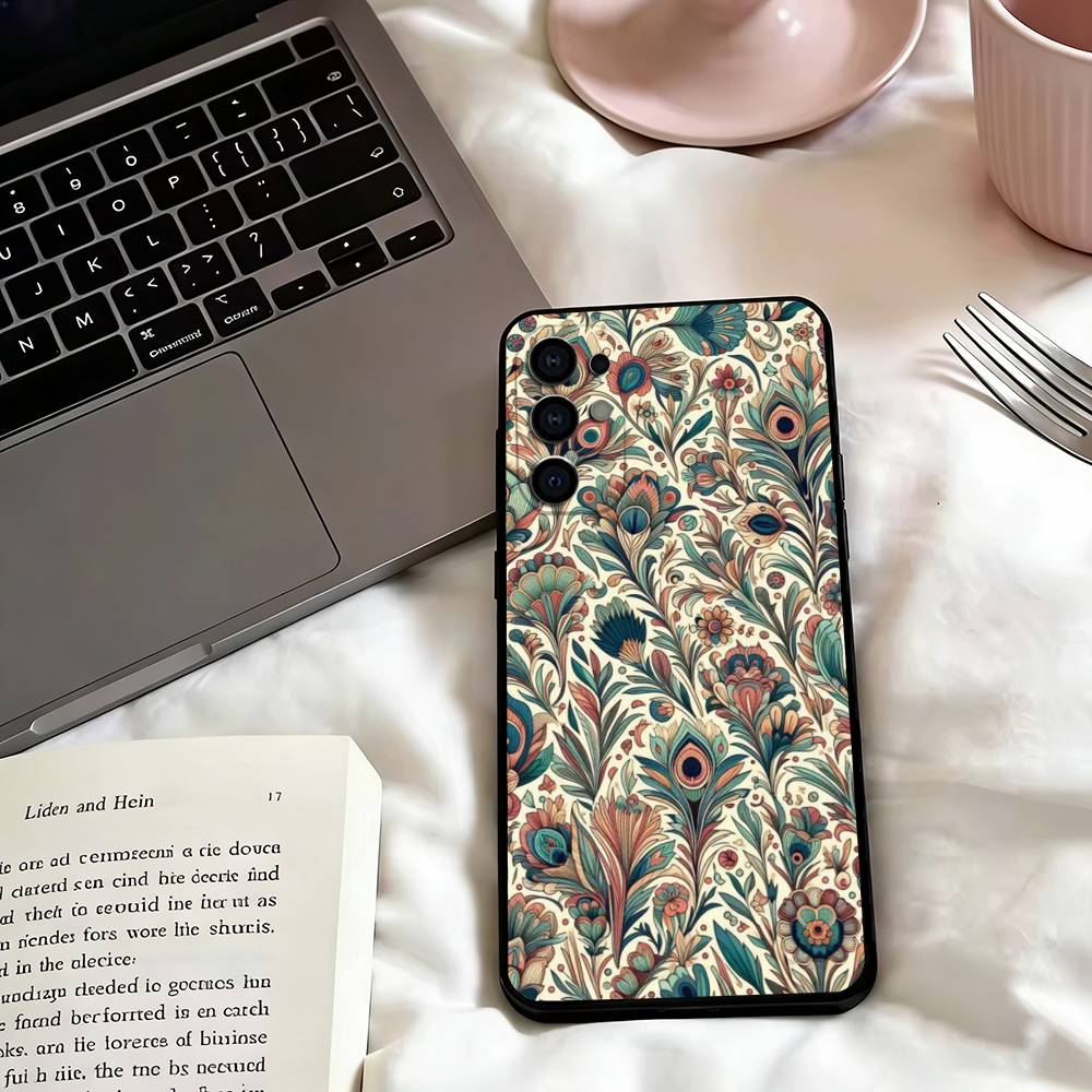 William-m Morris-s Thief Design Phone Case Black Silicone Soft For Samsung S25,S24,S21,S22,S23,S30,Ultra,S20,Plus,Fe,Lite