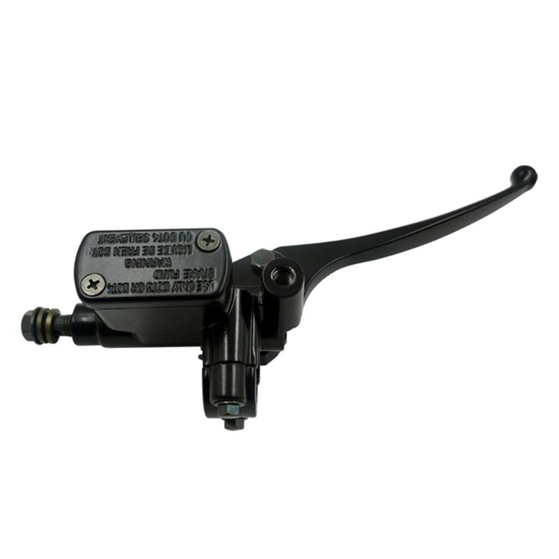 Front Brake Cylinder Lever Assembly for ZX50 AF17 AF18 AF27 AF28 AF34 AF35, Right Motorcycle Handlebar Control with Black Reservoir Housing
