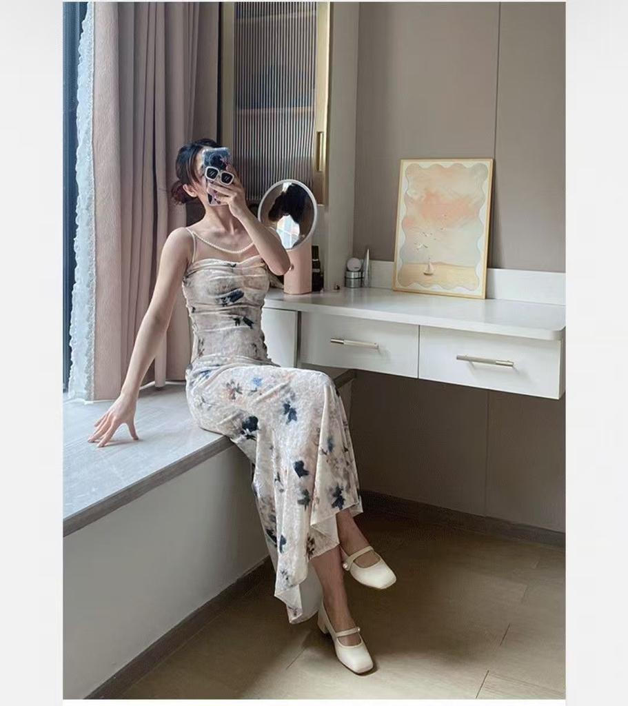 Small leather shoes with skirts, evening single shoes, 2025 spring and summer new high heels, French medium heel thick heel, Mary Jane women's shoes