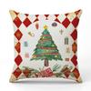 New Nutcracker Christmas Pillowcase Linen Printed Pillowcase Festive Room Sofa Decoration Cushion Cover