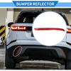 Stötfångarreflektor Kompatibel för Land Rover Range Rover Velar 2018-2023, Hållbar Plast Röd Bakre Vänster Stötfångarreflektor Sidomarkör