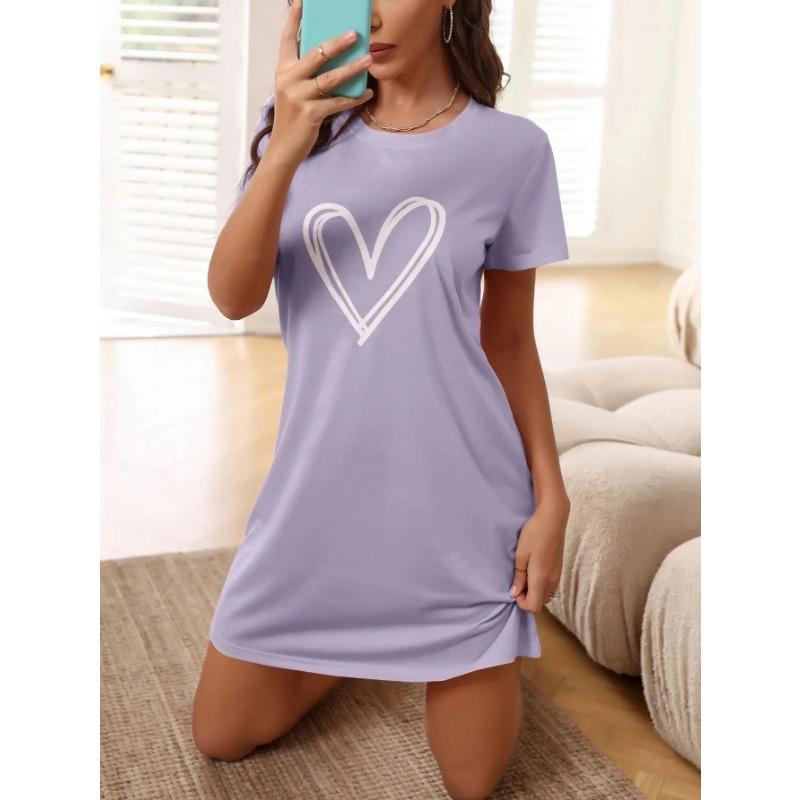 Women's New Homewear Nightgowns For Women Short-Sleeved Pajamas Homewear Comfortable Home Leisure Sexy Casual Nightgowns Homewear