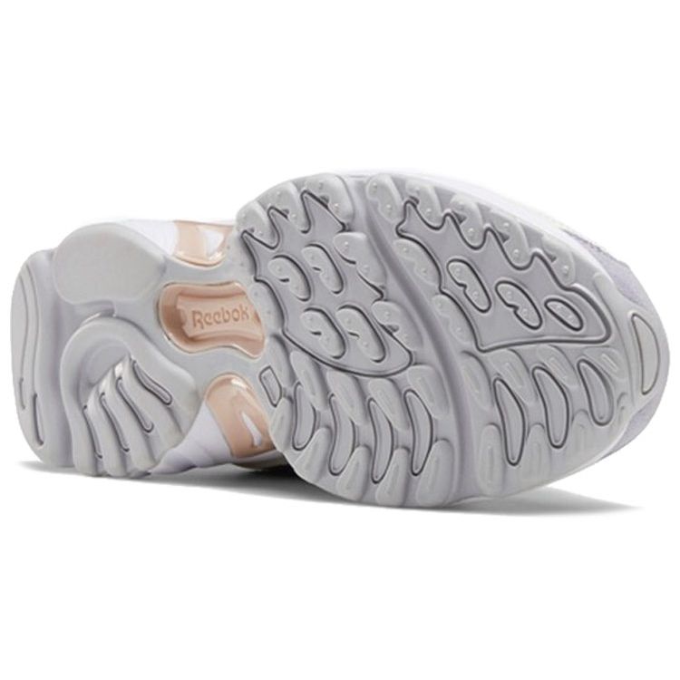 Reebok DMX Series 1200 Synthetic Leather Fabric Two-Layer Cowhide Sports Shock Absorption Low-Top Lifestyle Shoes Unisex Sneaker Beige Gray FZ5459