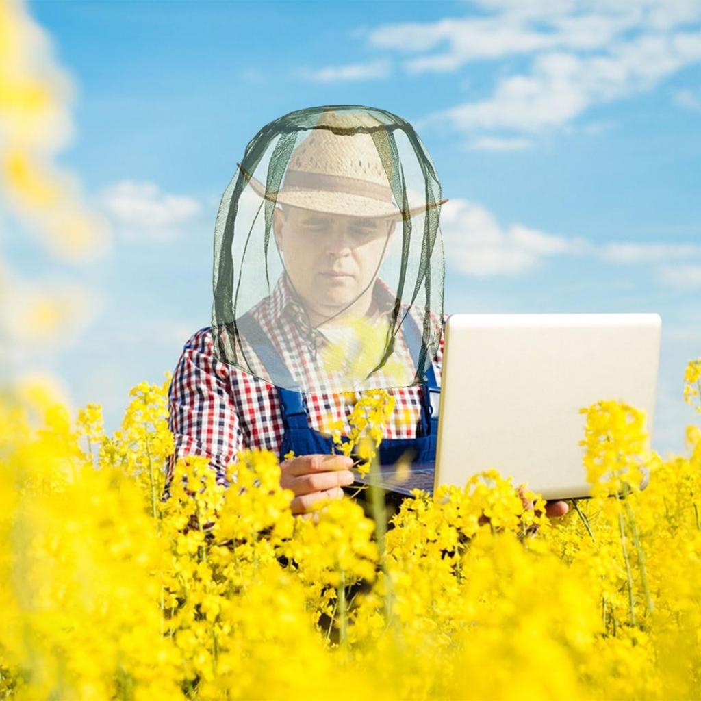 Outdoor -mosquito Cap Fishing Cap -bee Cap Facial Headgear Sun Visor Outdoor Dusts Cap