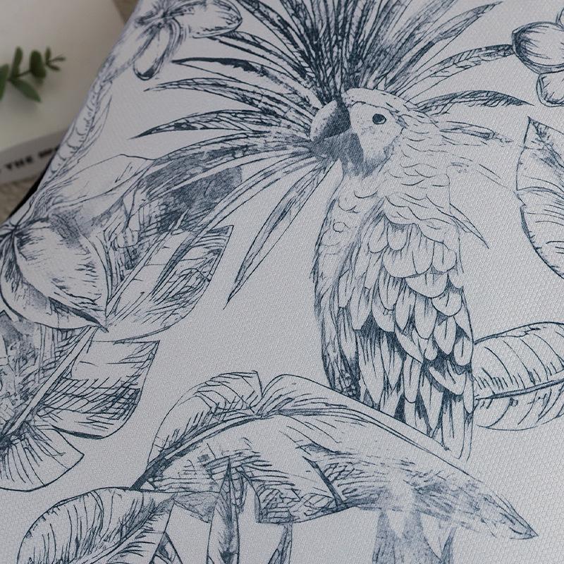 Nordic Style Pillow Cover Tropical Rainforest Living Room Sofa Back Cushion Cover Cushion Car Pillow