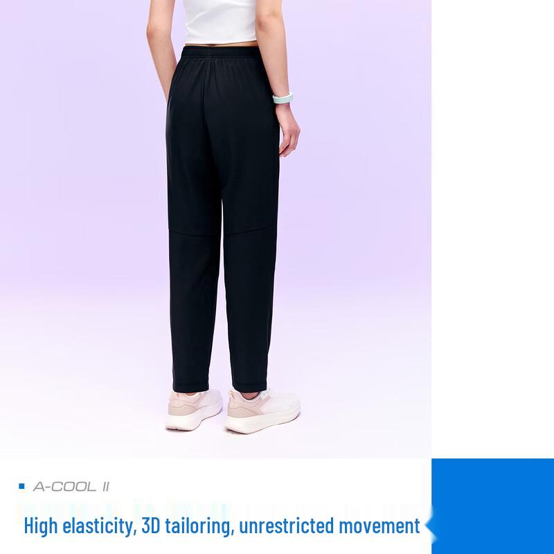 Anta Women's Summer Quick-Dry Straight-Leg Cropped Training Pants