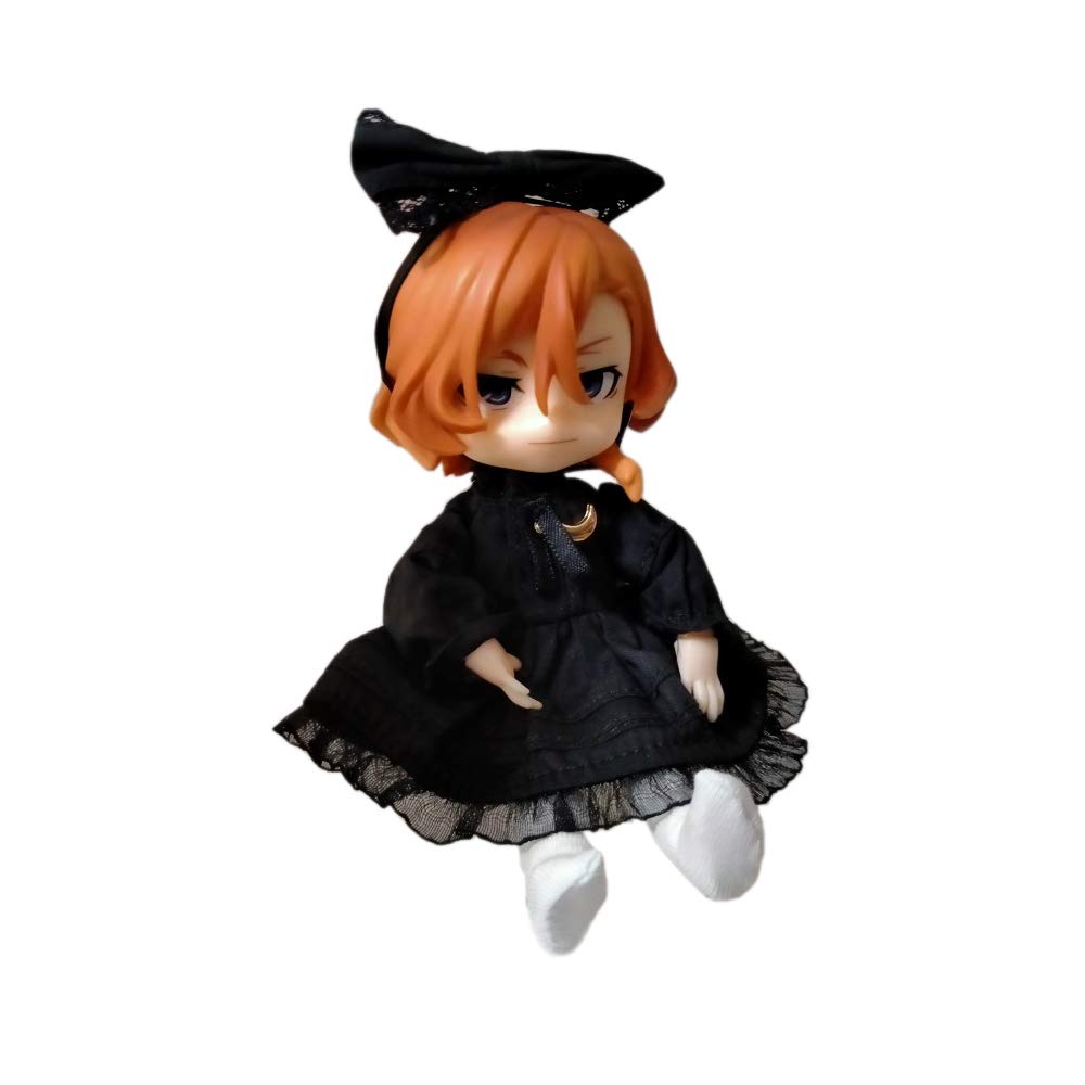 Obitsu 11 OB11 Size Costume Obitsu Doll 11cm Body Clothes Dress 2 Piece Set 3 Colors (black)