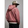 H M Printed Hoodie Loose Fit Pink Napa Valley