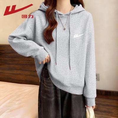 Women's Loose Hooded Sweatshirt