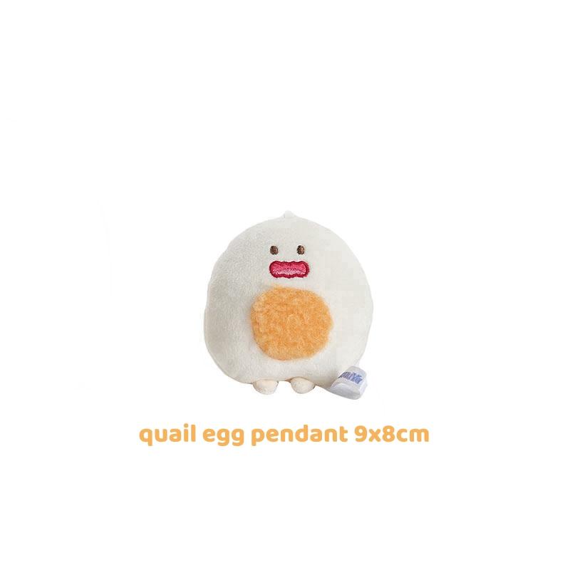 Cartoon Hotpot Food Plush Keychain Kawaii Bag Pendant Button Mushroom Crab Claw Hanging Ornament Food-Themed Toy Accessory Gift