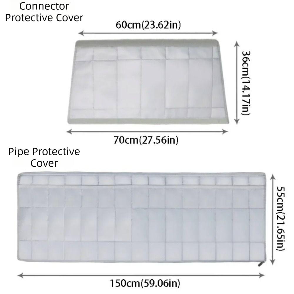 Easy Installation Design Insulated Hoses Duct Cover AC Duct Insulation Wrap Home Cooling Setup