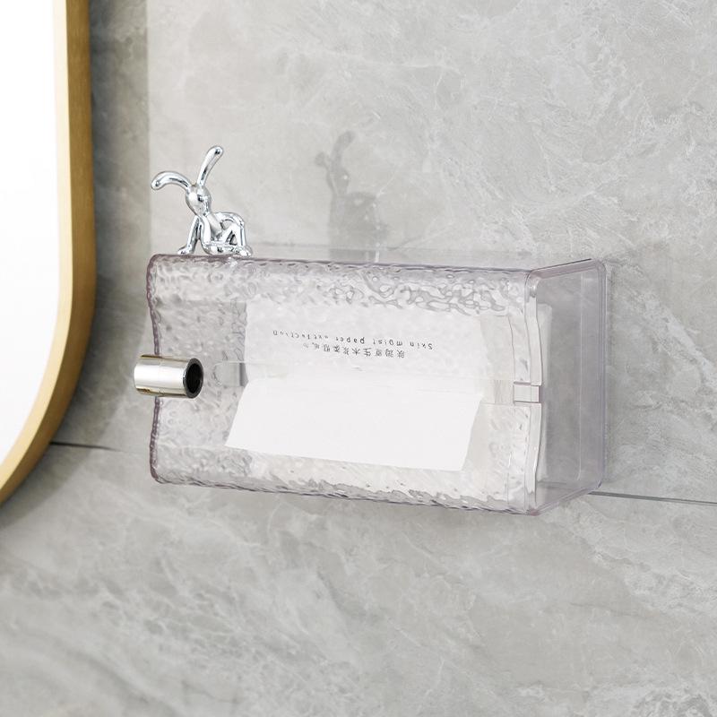 "Elegant Decorative Tissue Box: Wall-Mounted, Versatile for Living Room, Bedroom, or Bathroom Storage"