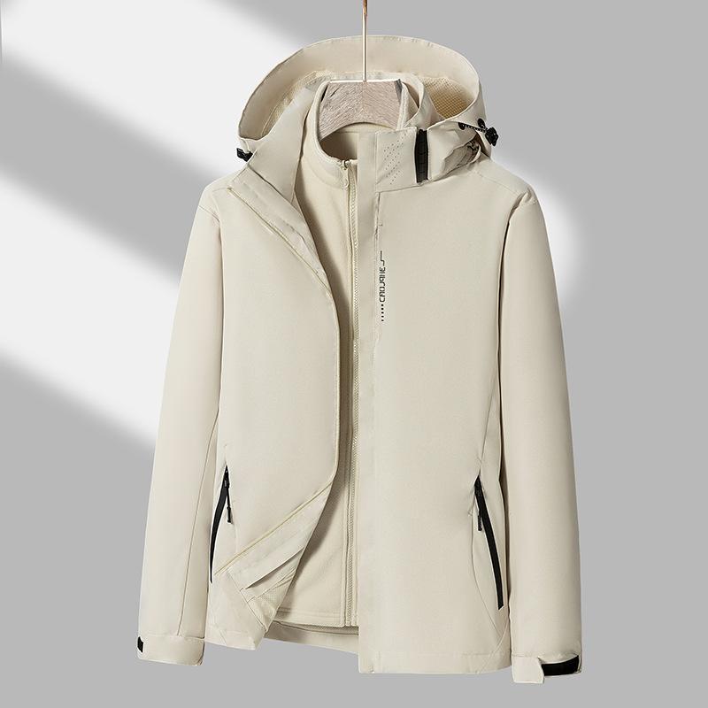 Three-in-one Detachable Spring and Autumn Overalls Two-piece Women's Soft Shell Windproof Mountaineering Suit