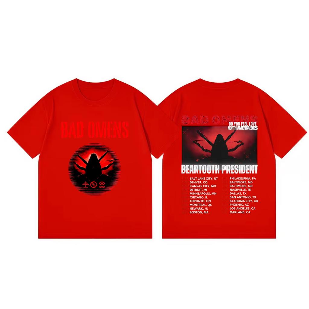 Bad OUnisexs Do You Feel Love Tour 2026 Tshirt Unisex and Women Summer Gothic Clothing Fashion Hiphop Round Neck Short Sleeved Top