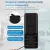 Fingerprint Glass Door Lock App Passcode IC Card Keyless Smart Phone Attendance Lock Electronic Digital Lock