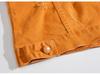 Korean Style Sleeveless Orange Denim Motorcycle Vest for Men