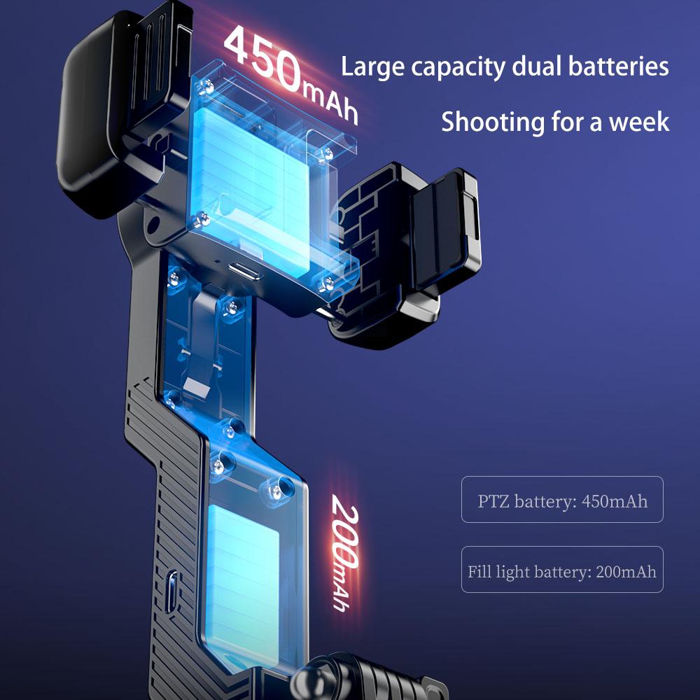 Gimbal Stabilizer for Smartphone W/360° Rotation for iPhone Andriod Sefie Stick Tripod for TIK Tok YouTube Vlogging