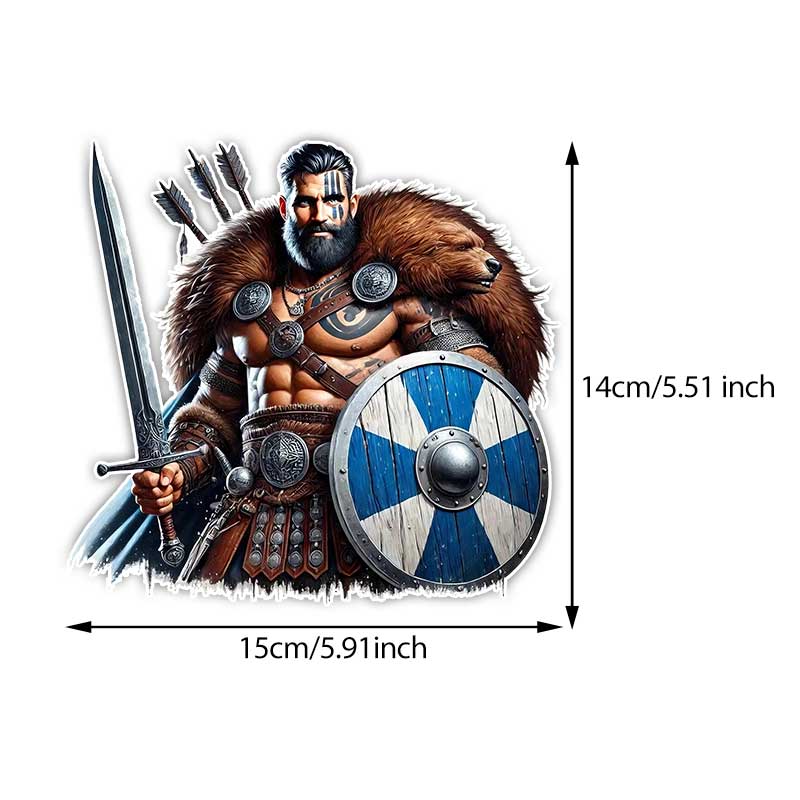 

Car Sticker Viking Warrior Decal Vinyl Detachable Waterproof Outdoor Car Bumper Window Notebook Computer Decoration Car Accessories TM348 A-15cm Longest Side