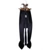 Halloween Shawl Velvet Fabric Demon Angel Costume Cloak Easy Strap Faux Feather Collar Halloween Cosplay Cloak