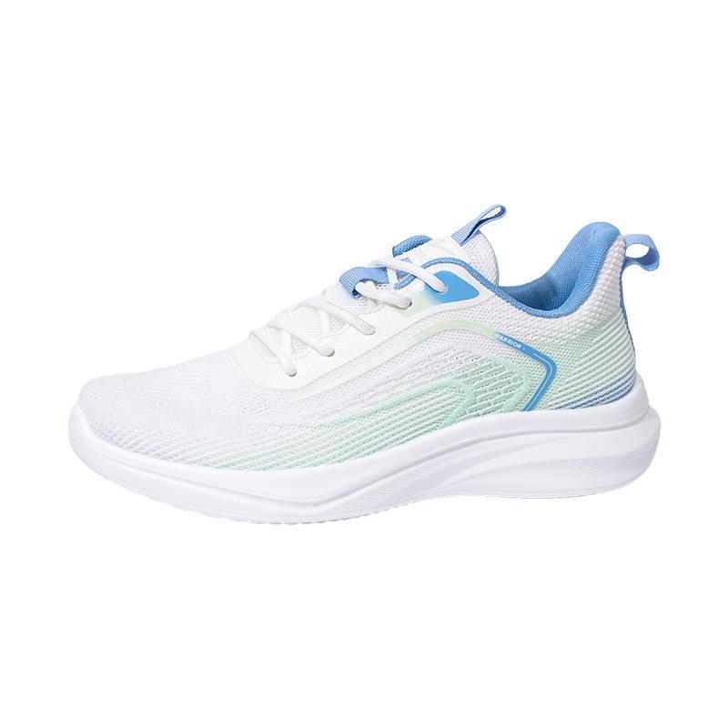 Splicing contrasting color casual shoes outdoor lightweight breathable mesh shoes adult platform trendy sports shoes