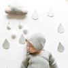 New Nordic Style Felt Cloud With Face Kids Room Decoration Cloud Scandinavian Style Children Room Decor Nordic Decoration For Ro