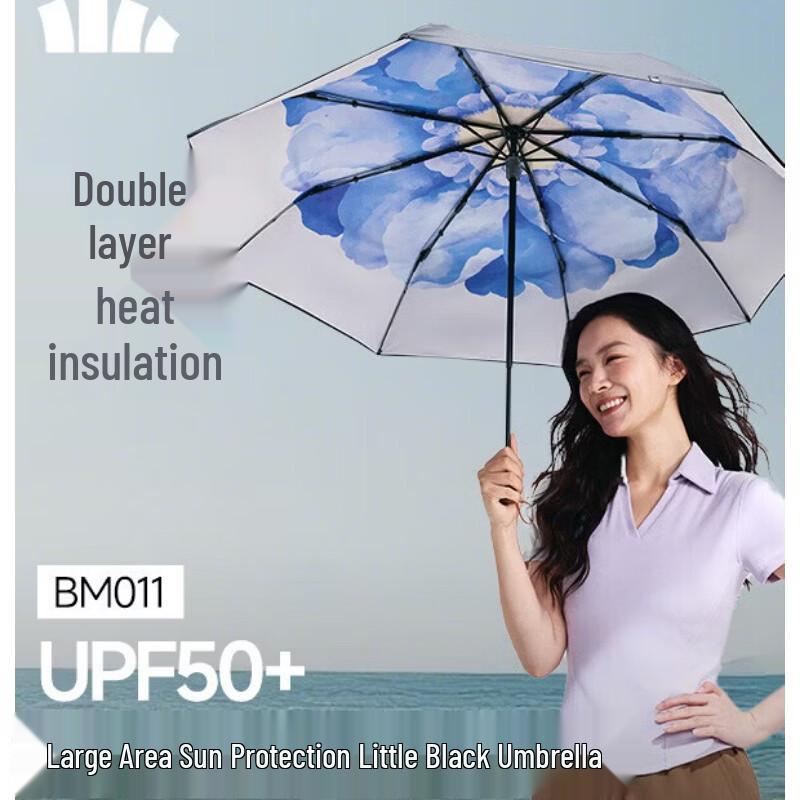 Beneunder UV Protection 3-Fold Dual-Use Umbrella