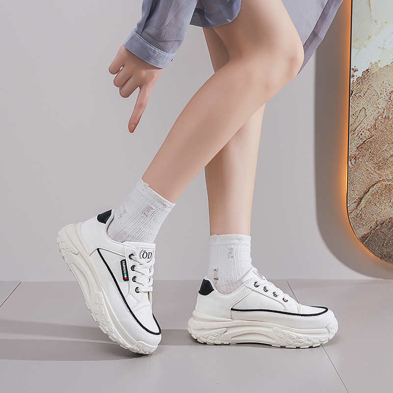 Fashion Spring-autumn High Sole Golf Woman Casual 46 Sneakers Women Shoes Luxury Sports Special Shuse Lofers Mobile Upper Sneachers