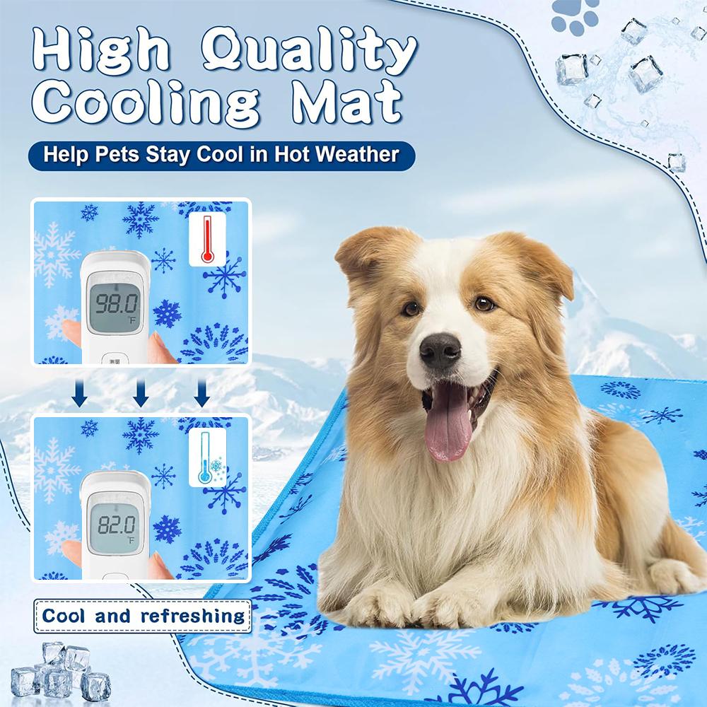 Cat Cooling Mat Water Injection Dog Mat Durable Leakproof Ice Pad Keep Puppy Dogs Cats Cool Summer Outdoor Indoor for All Pets