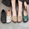 Zapatos de cuero suave para personas sandalias de suela blanda de tendón de res zapatos Doudou de malla hueca zapatos de verano sencillos