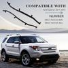 NLQR Pair LH& RH Rear Door Front Weatherstrip Seal Compatible with Ford Explorer 2011-2019 Replace BB5Z7825324B BB5Z7825325B Left Driver and Right