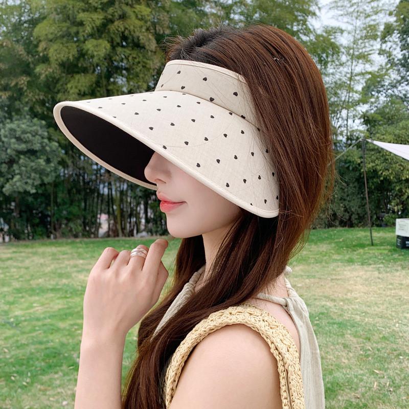 Polyester Sun Hat For Women With Wide Brim Uv Protection Summer Fashion Accessory
