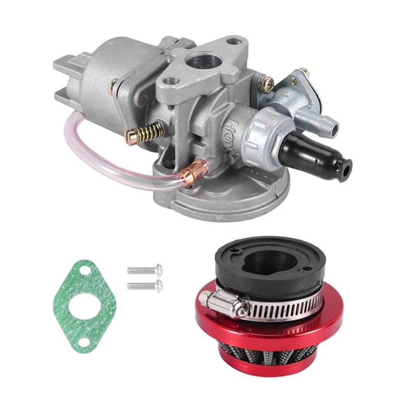 Mini Moto Kids Atv Quad Dirt Pocket Bike 42MM Air Filter+ Carburetor Kit For 2 Stroke 47Cc 49Cc Engines