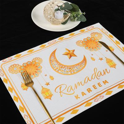 Ramadan Dekoration Mahlzeit Matte EID Mubarak Dekoration 2024 Für Home Mahlzeit Matte Ramadan Kareem Islamischen Muslimischen Party Eid Al Adha Geschenke