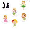 5 Pezzi/set Adesivi Decorativi a Tema Pipì per Vasino Cartoni Animati Adesivi Che Cambiano Colore per Bambini Adesivi per l'Addestramento al Vasino per Bambini Piccoli