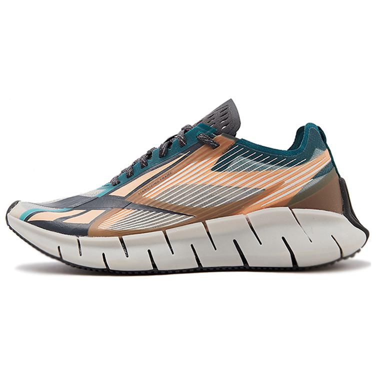 Reebok Zig 3D Storm Sports Shoes Grey/Green/Orange FX7632 37.5