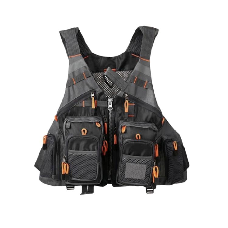 Fly Fishing Vest for Men Women Adjustable Multi Pokcet Waistcoat Jackets Outdoors Fishing Accessories Trout Fishing Gear чёрный