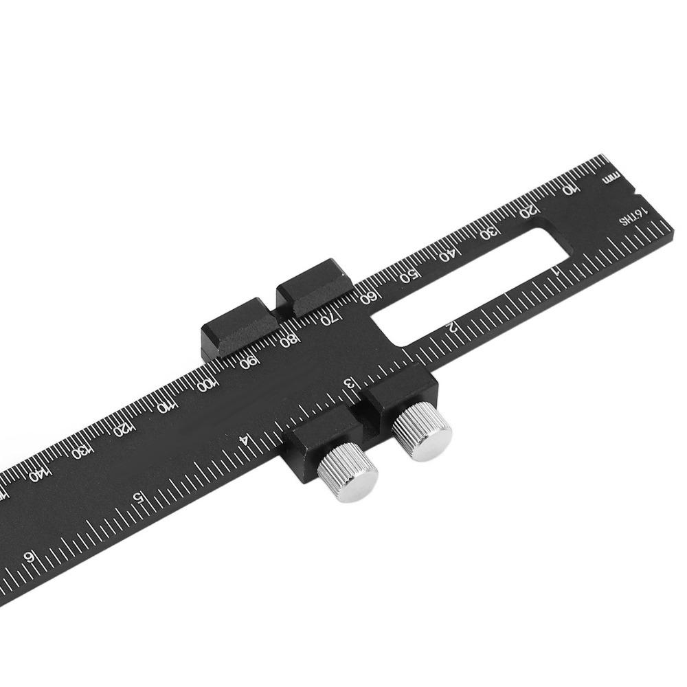 Aluminum Alloy Adjustable Slide Stop Ruler Slide Stop Precision Pocket Ruler For Engineers