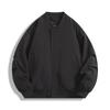 Men's Solid Color Baseball Jacket Retro Casual Sports Loose Thin Jacket