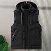 Plus Size S-8XL Waterproof Sleeveless Parka Man Waistcoat Fashion Men's Warm Vest Hooded Korean Style Padded Coats