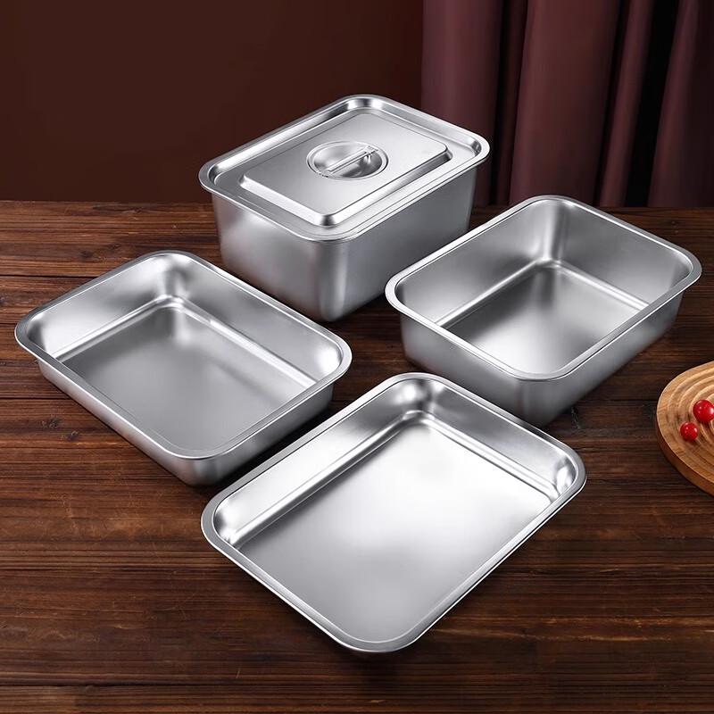 304 Stainless Steel Rectangular Food Serving Tray