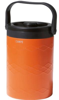 Vacuum Double Structure Cold Insulation Heat Insulation Cooler Cooler Box Cylindrical Container Stainless Steel Holds 4 500ml PET Bottles Portable Can