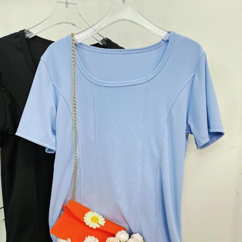 

Женская сексуальная рубашка с коротким рукавом и квадратным вырезом, сотни топов, закрывающих мясо, рубашка с зауженным низом, футболка с нишевым дизайном 5XL синий