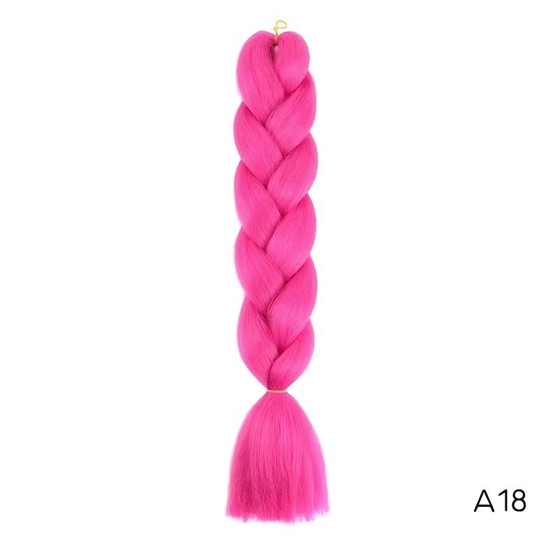Extensión de Cabello Sintético Jumbo para Trenzas Fibra Resistente al Calor Ombre Twist Extensión de Cabello para Trenzar Para Mujeres Niñas