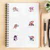 500 Sheets Heartbeat Literature Club Waterproof Stickers for Skateboards, Water Bottles, Suitcases, and Diaries