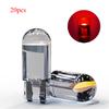 10X New W5W LED Canbus T10 Car Lights COB Glass Interior Parts Bulbs 6000K White Auto License Plate Lamp Dome Read Light 12V
