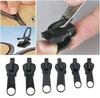 6Pcs Zipper Repair Kit Zipper Pull Replacement Slider Kit Zip Slider Teeth Rescue Instant Zipper for Jackets Coats Boots