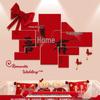 Bridal Chamber Set: Double Happiness Wall Stickers for Wedding Decoration In Bedroom & Living Room